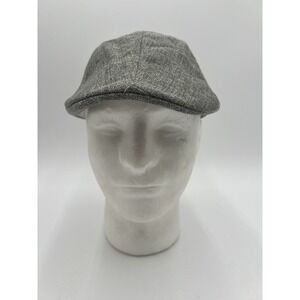 Silverstone‎ Gray Mesh Ivy Newsboy Flat Cap Hat One Size Lightweight